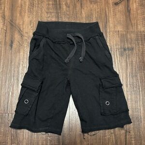 Mish Black Cargo Shorts with Drawstring boys size 5